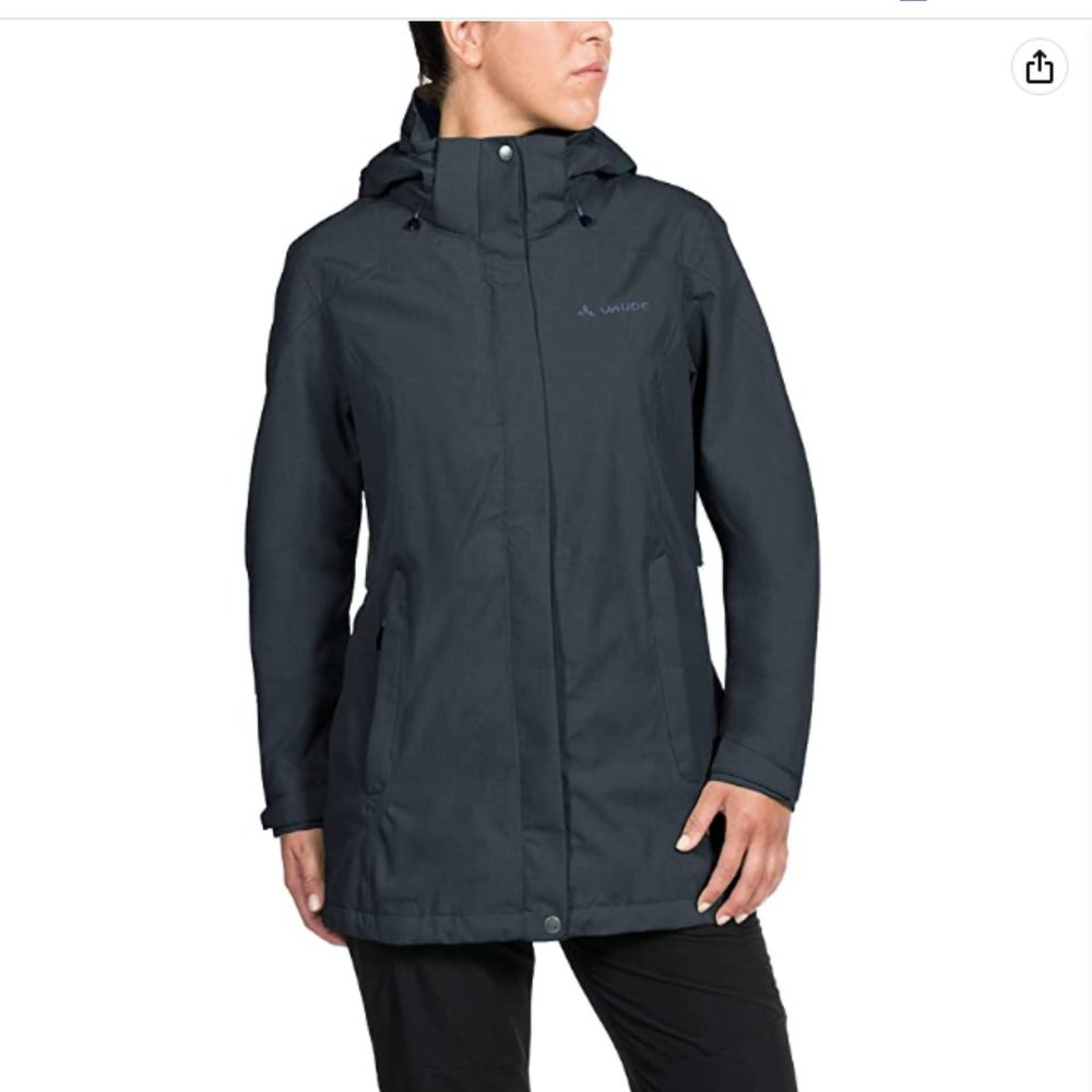 Vaude Skomer Waterproof Outdoor Jacket M blue #40371 Made in Germany